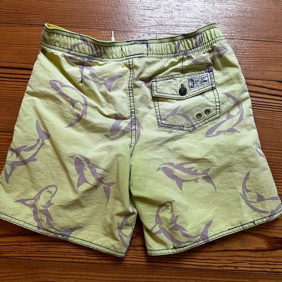 Polo Ralph Lauren pastel green shark swim trunks shorts SIZE 8 - Picture 4 of 4
